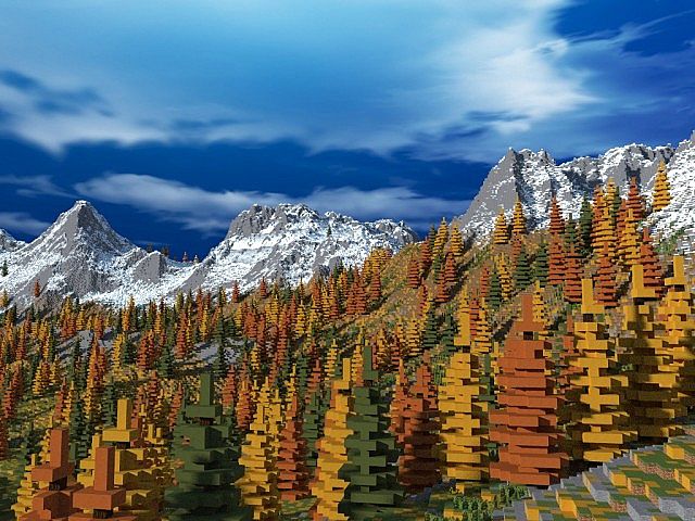Autumn - [Realistic terrain] Minecraft Map