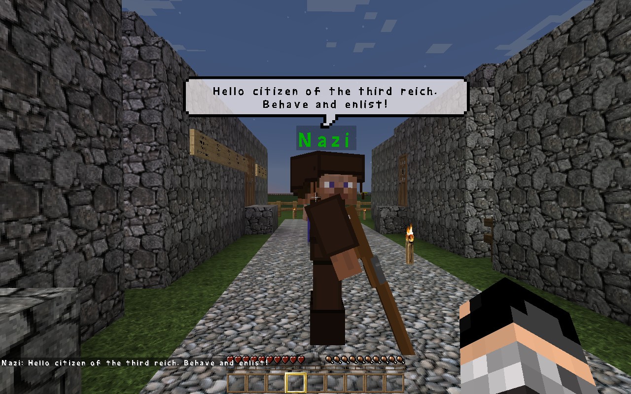 World War Two ZOMBIE AND MULTIPLAYER UPDATE! Minecraft Map