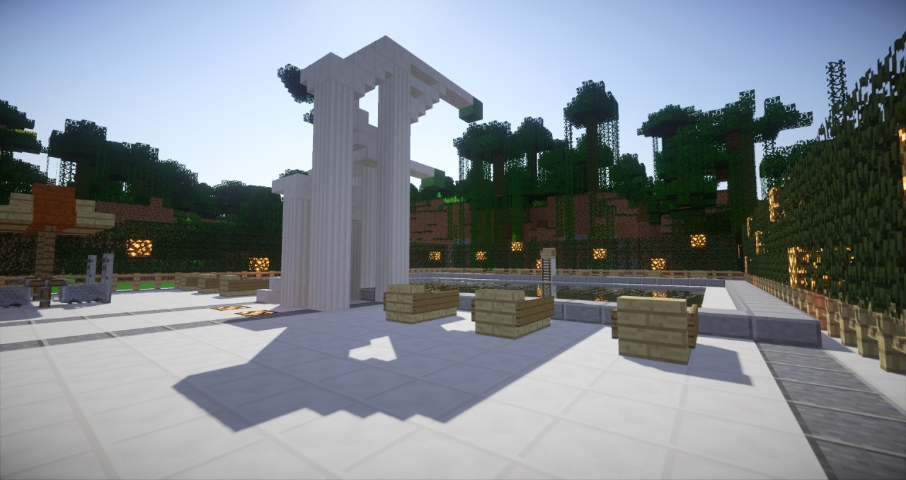 pool whit divingboard Minecraft Map