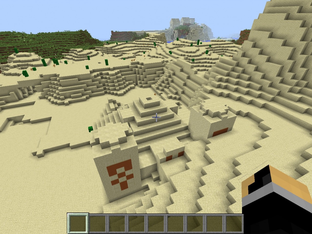[1.8] DESERT TEMPLE AND VILLAGE NEAR SPAWN (SEED) Minecraft Map