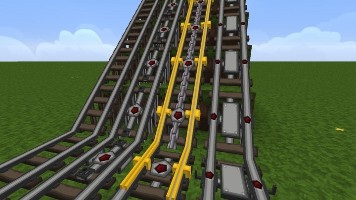 Advanced 3D Models for all Rails - requires PureBDcraft Addon More 3D Blocks