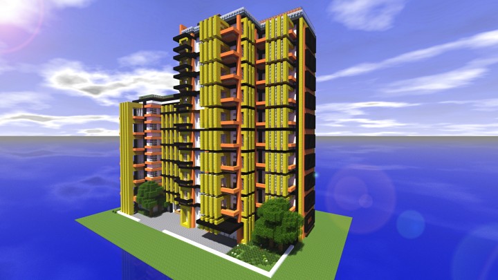 Large modern hotel 2 Minecraft Map