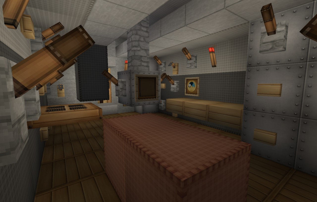 Type XIV Milk Cow UBoat Submarine With Full Interiors Minecraft Map