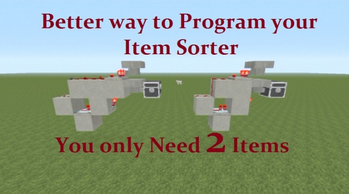 Tutorial Reprogramming Item Sorters With Just 2 Items Check It Out Minecraft Map Tutorial Reprogramming Item Sorters With Just 2 Items Check It Out Minecraft Map
