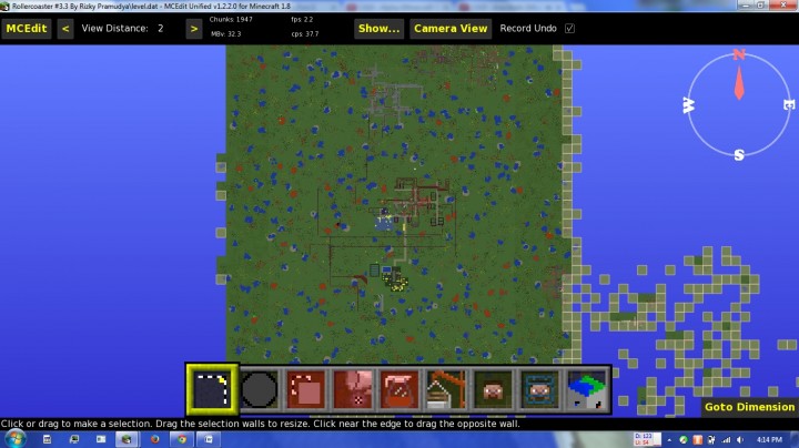 Rollercoaster 3.3 On MCEdit