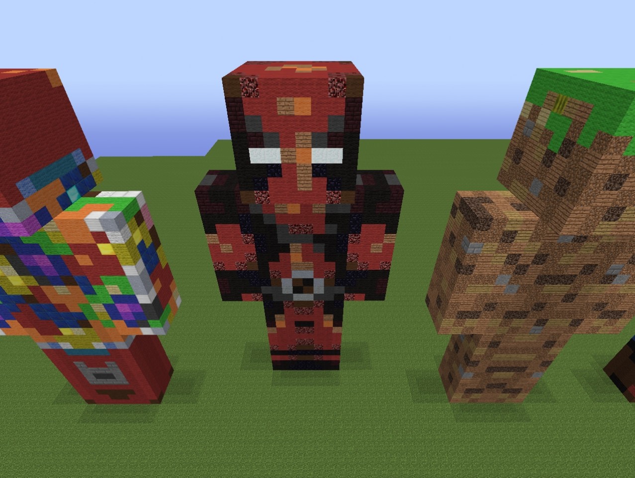 statue of deadpool minecraft project