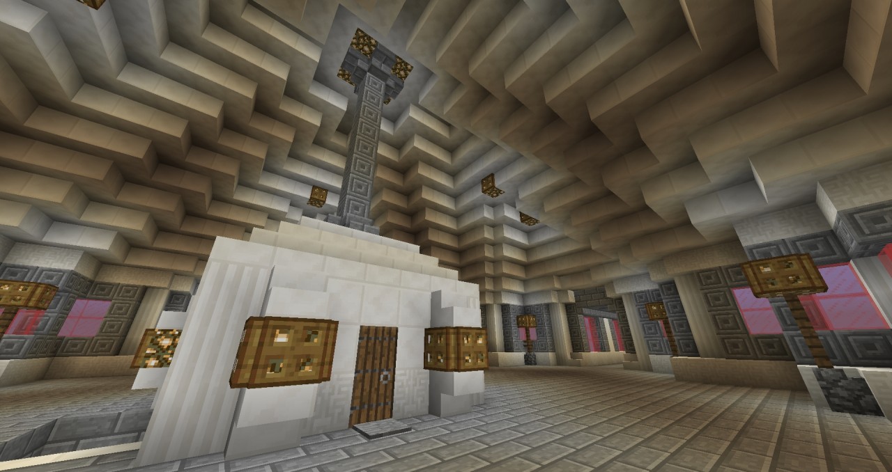 Huge Floating capital enclosure Finished!! Minecraft Map