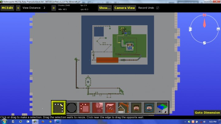 Rollercoaster 4.3 On MCEdit
