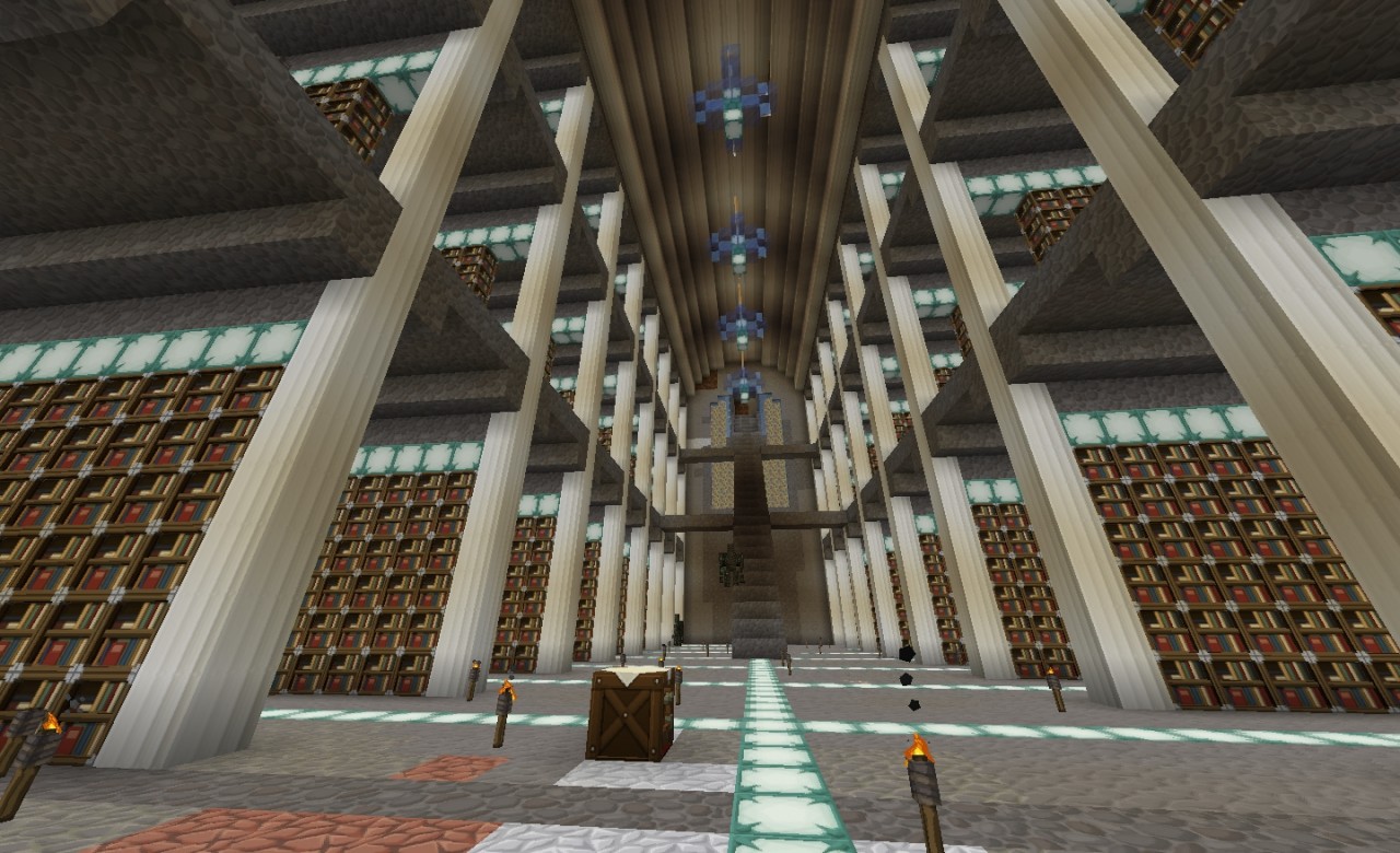 Underground Library Minecraft Map