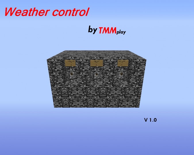 Weather control Minecraft Map
