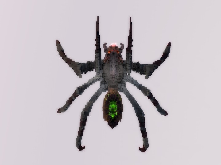 Spider Minecraft Build Easy