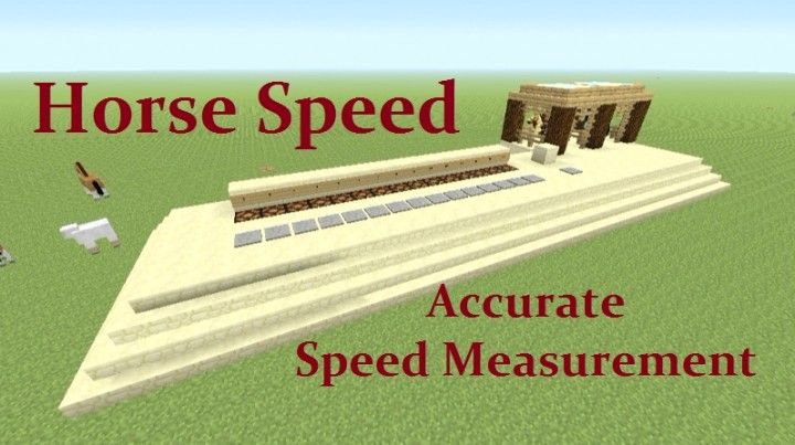 Tutorial Horse Speed Test Minecraft Map