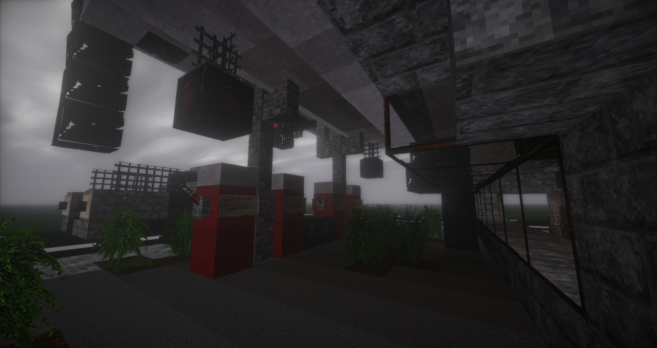Post-Apo Gas Station Minecraft Map