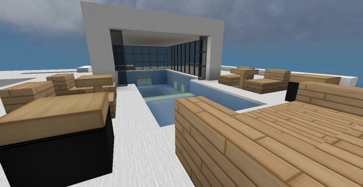 A Very Nice Modern House With An Insane Pool! #2 Minecraft Project