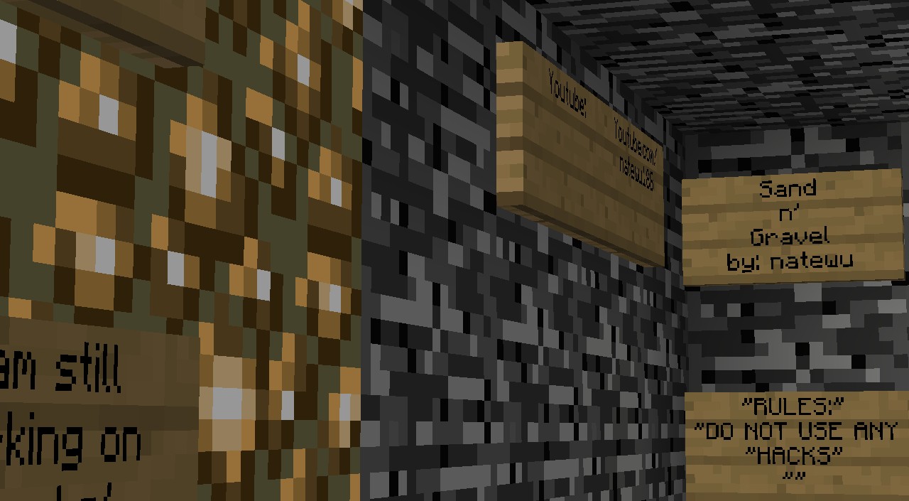 Sand n' Gravel 1 (For 1.7.2 - 1.7.10) Minecraft Map