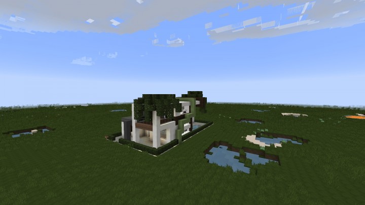 modded modern house Minecraft Map