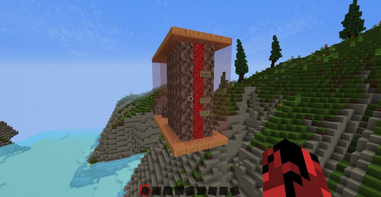 Flying Machine with only one command block Minecraft Map