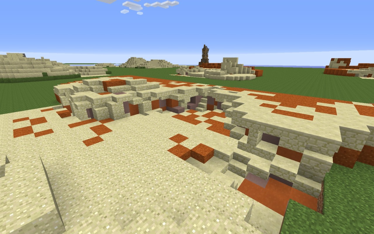 Map zombie survival desert Minecraft Map