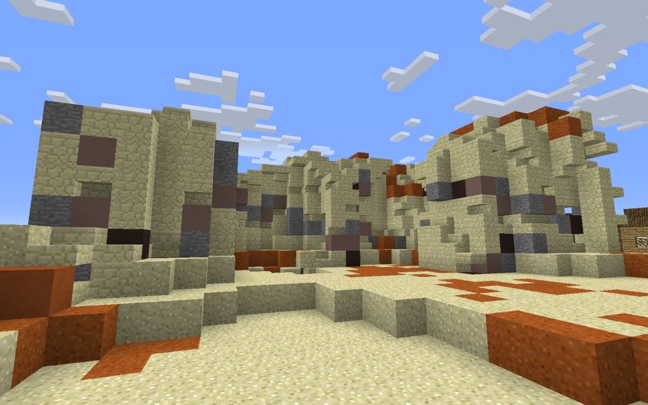 Map zombie survival desert Minecraft Map