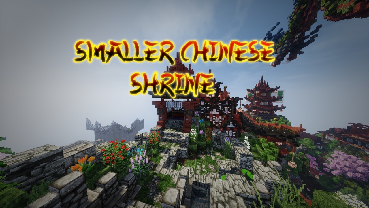 Smaller Chinese Shrine Design Minecraft Map Smaller Chinese Shrine Design Minecraft Map