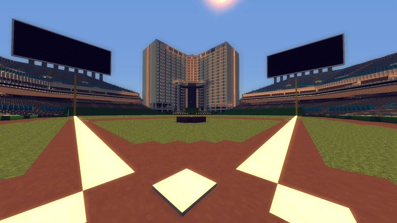 Full Scale Major League Baseball Stadium Minecraft Map