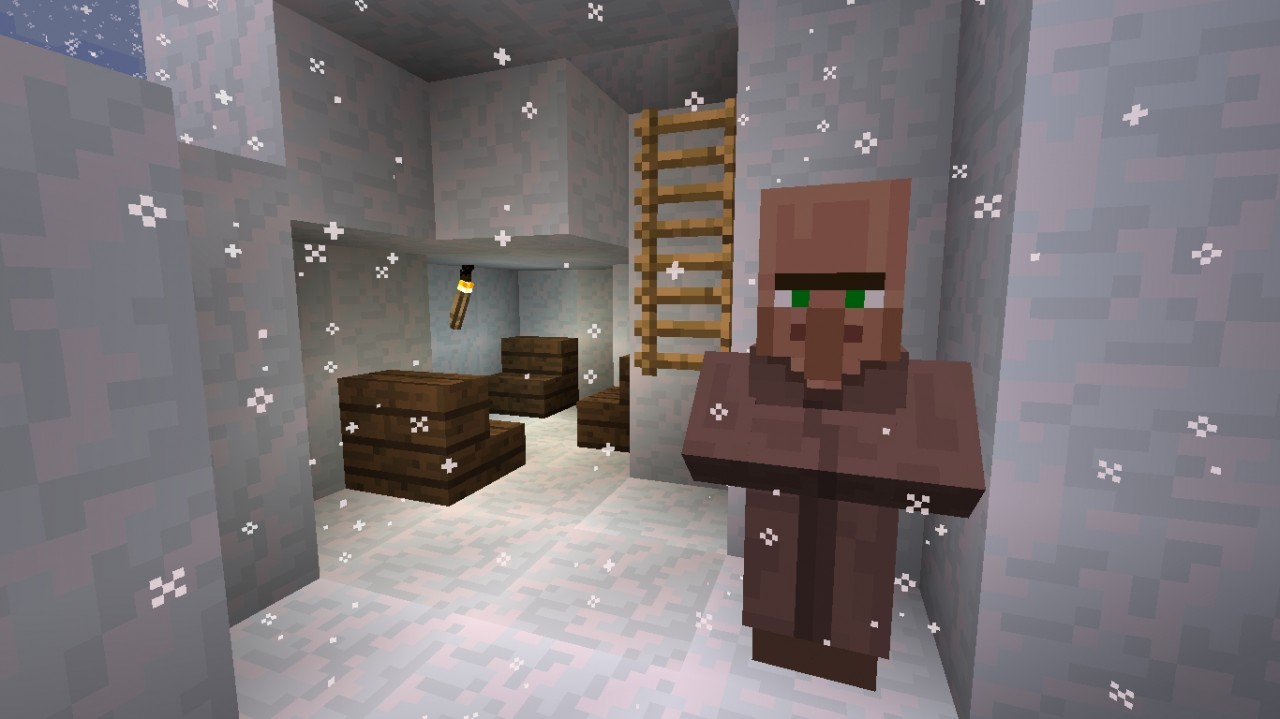 Small Snow Village Minecraft Map