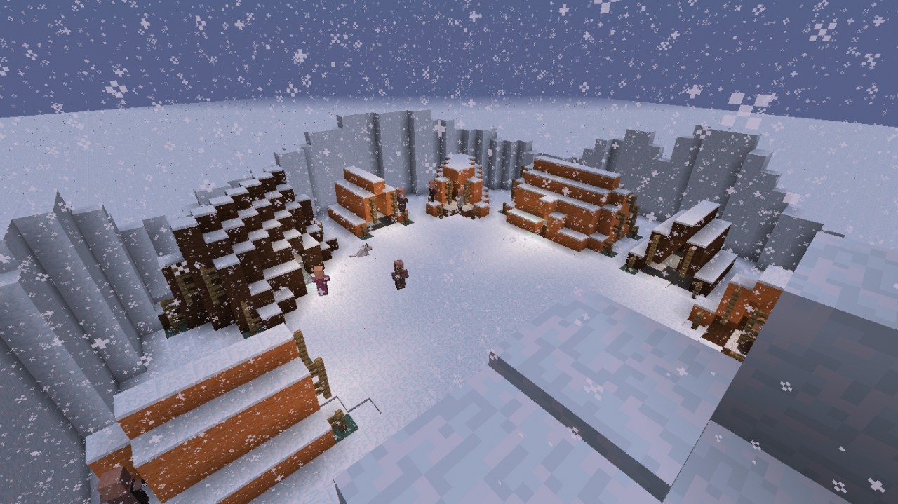 Small Snow Village Minecraft Map