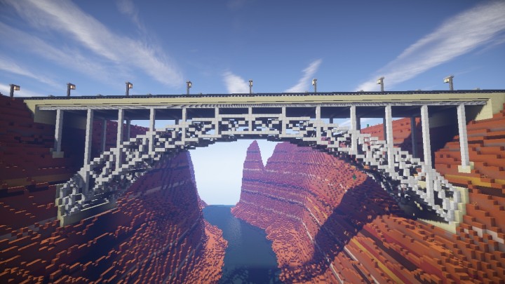 Canyon Arch Bridge Minecraft Project 6342