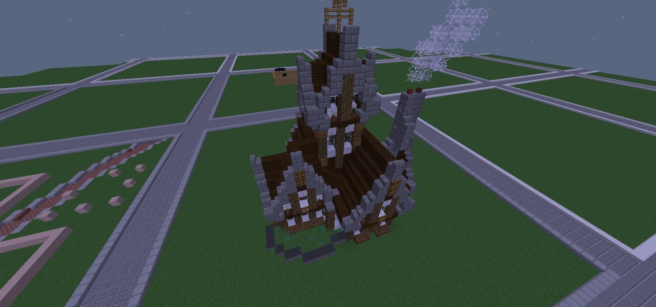 steampunk house Minecraft Map