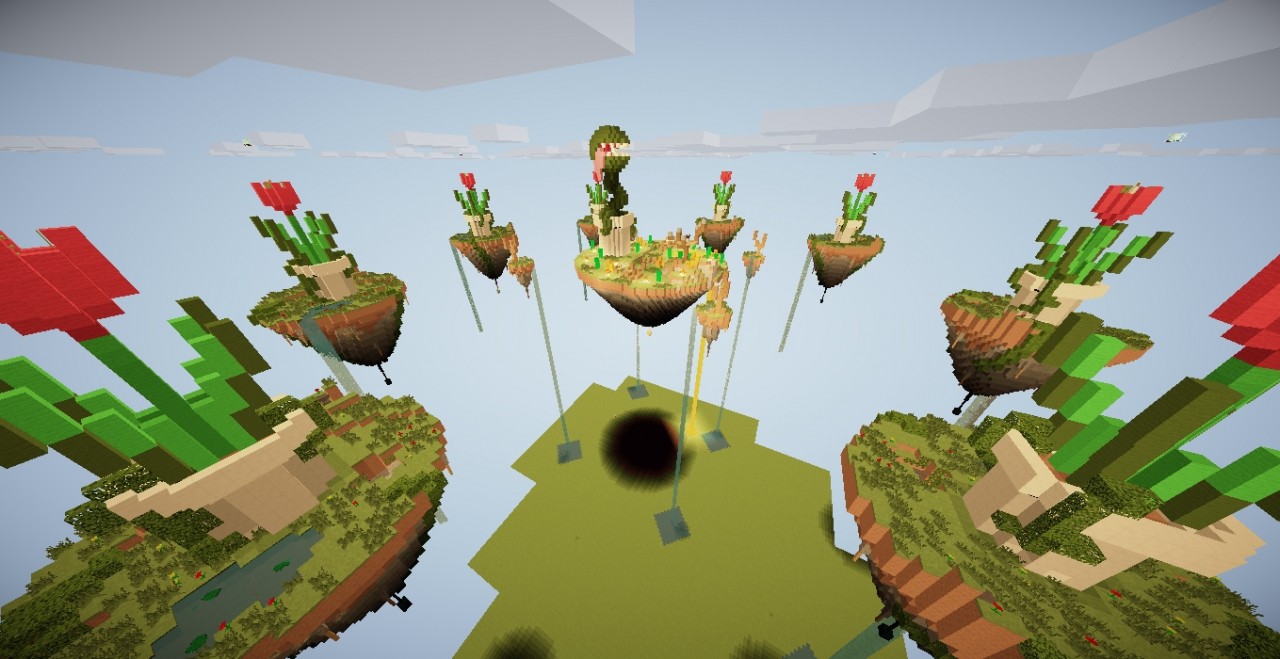 Flower Island SkyWars map Minecraft Map