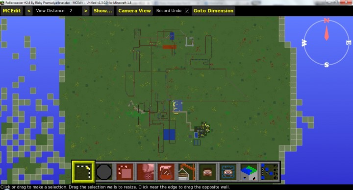 Rollercoaster 2.4 On MCEdit