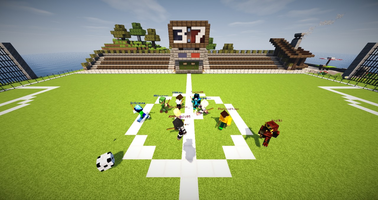 [Concept] Soccer / Fussball in VanillaMinecraft Minecraft Map
