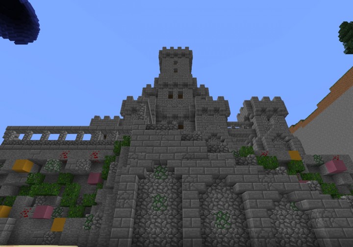 Castle/Underground Town Minecraft Map