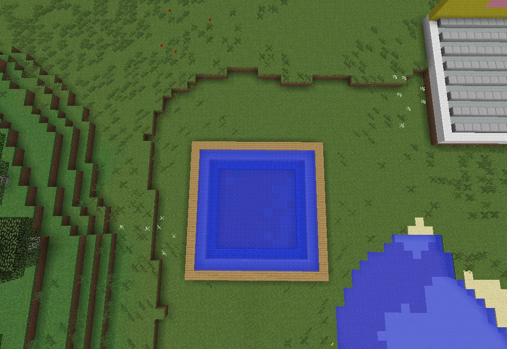 Diving board jump off into the pool of summer! Minecraft Map