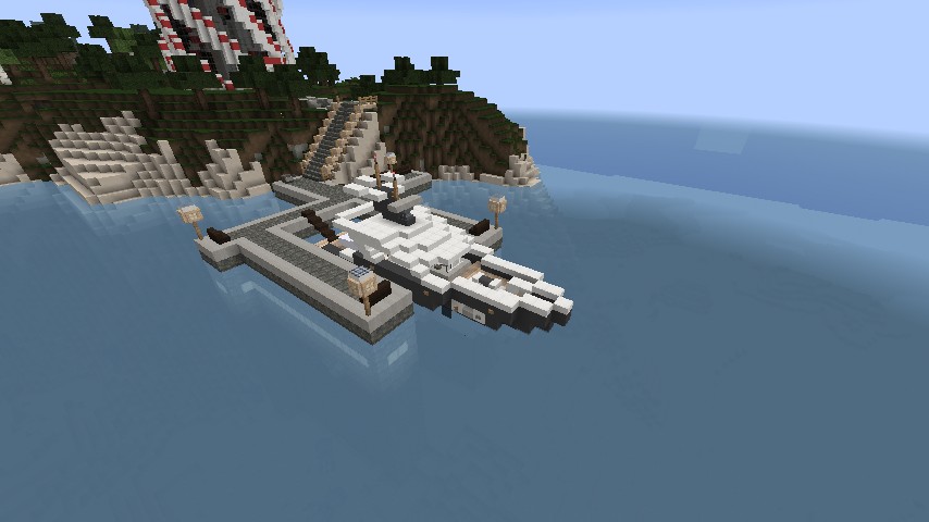 Futuristic Redstone Lighthouse Minecraft Map