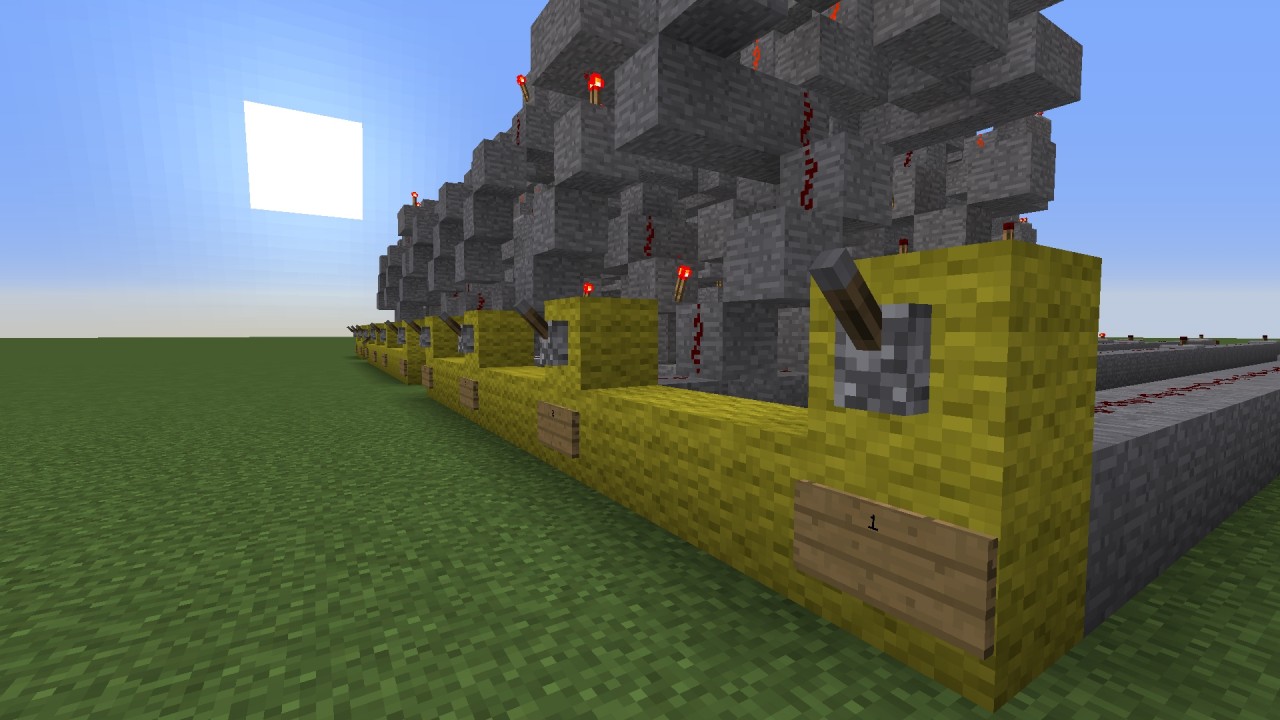 BCD to Binary Decoder Minecraft Map