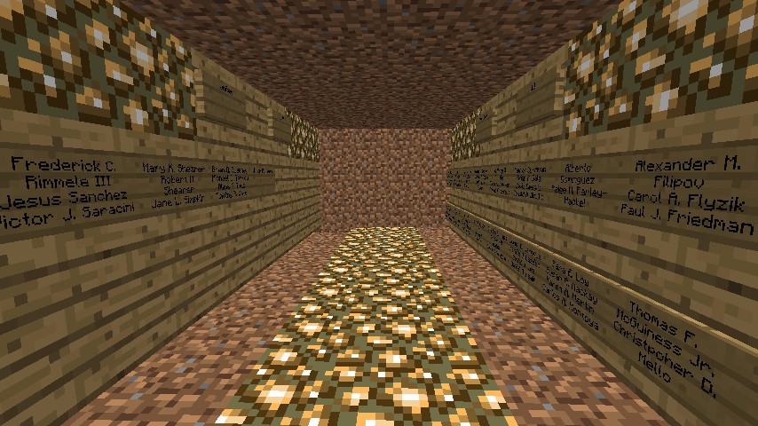 Huge 9/11 memorial Minecraft Map