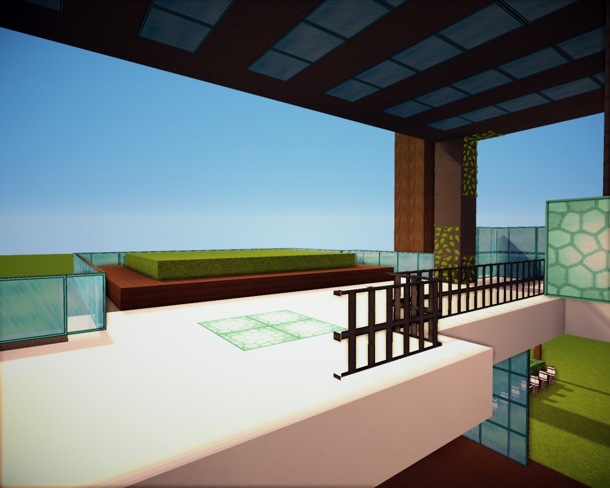 Modren Flat World House Minecraft Map