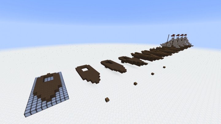 Minecraft Sailboat Tutorial + Schematic Minecraft Map