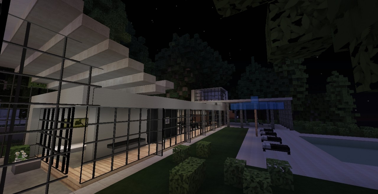 "Lightbox" Modern Home Minecraft Map