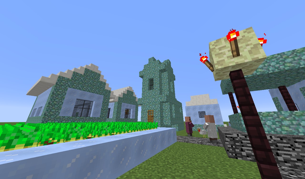 The Prismarine Village Minecraft Map