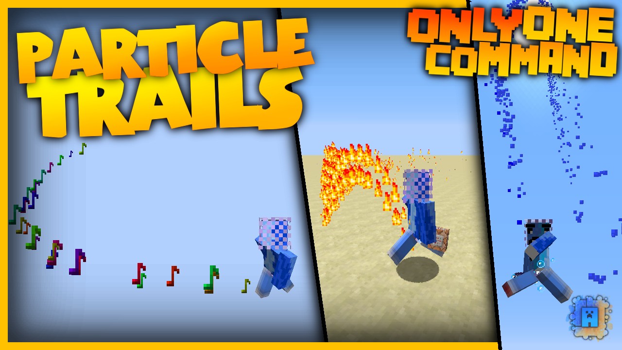 Particle Trails with only one command! Vanilla TNT, Arrow and Flame