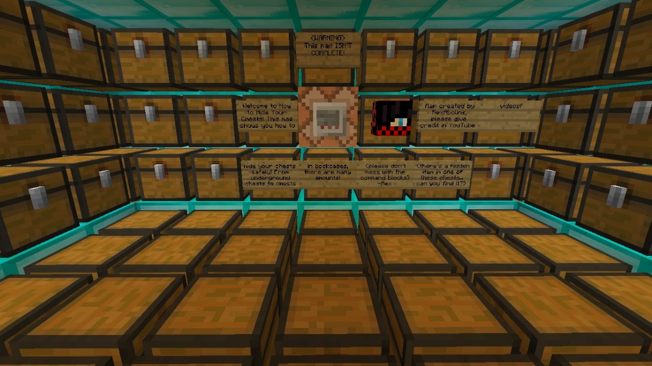 How To Hide Your Chests Minecraft Map