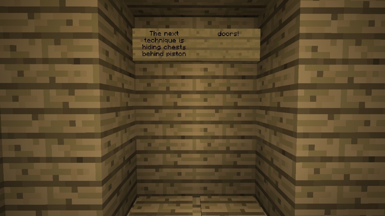 How To Hide Your Chests Minecraft Map