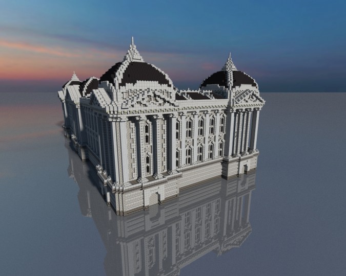 Neoclassical Grand Library Minecraft Map