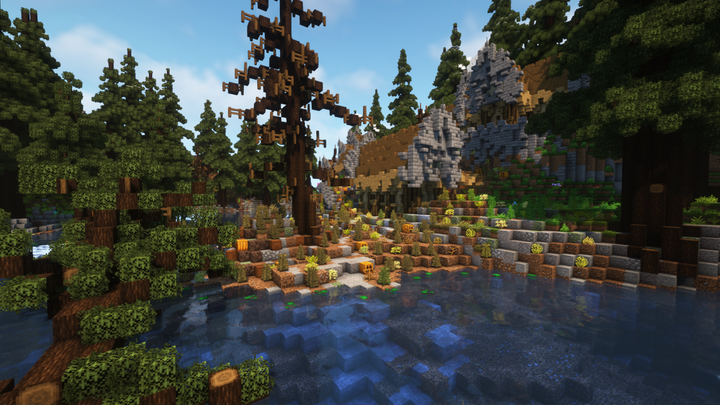 Mountainous | Java Edition | 1.12+ | Large Map Minecraft Map