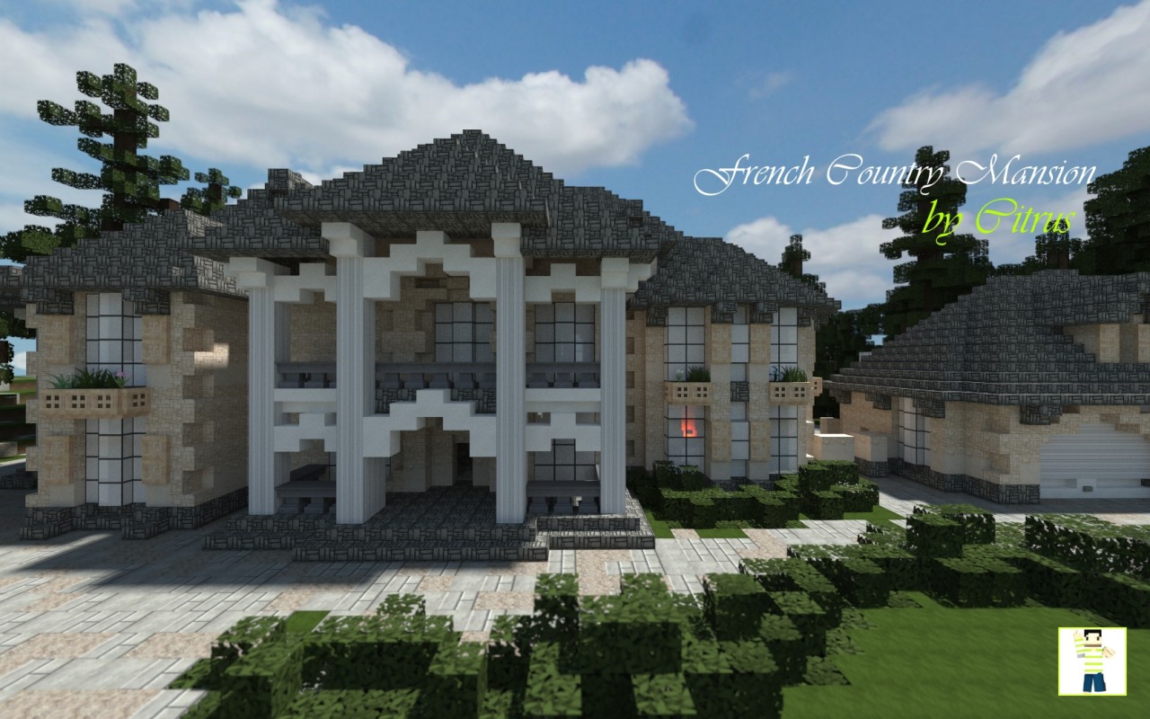 French Country Mansion Minecraft Map