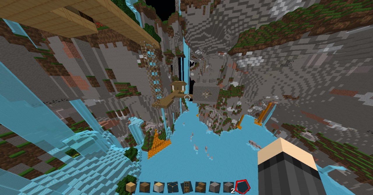 Town in the Far Lands Minecraft Map