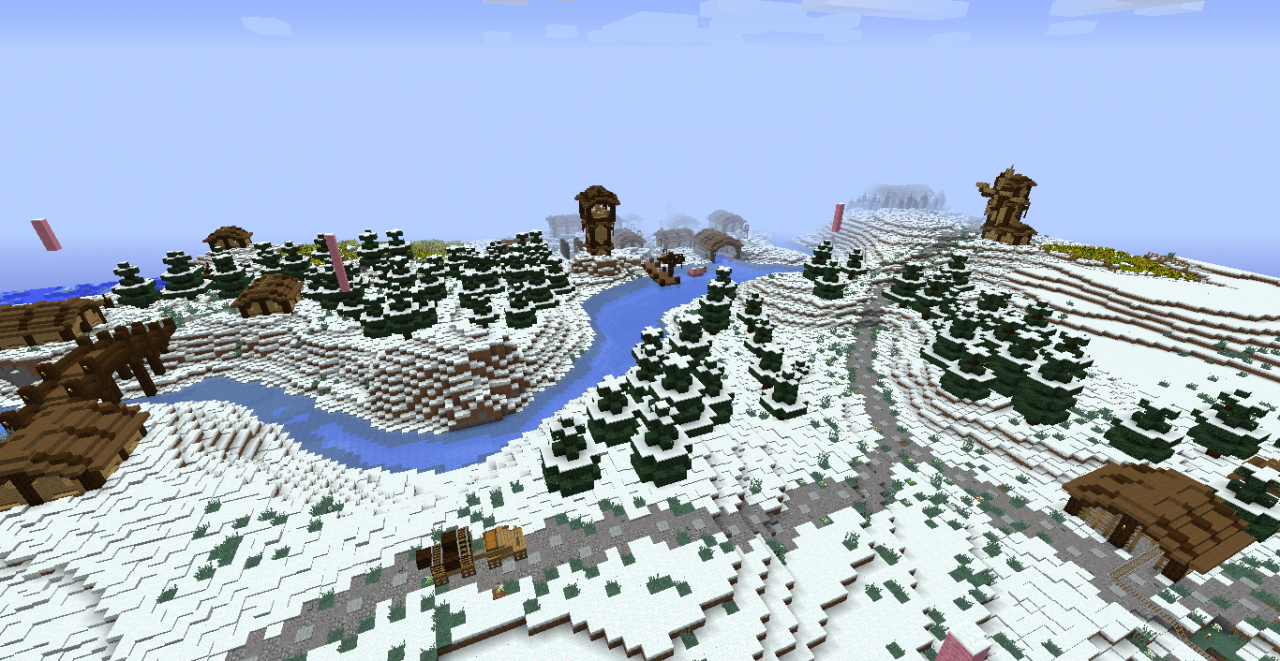 Snow village Minecraft Map