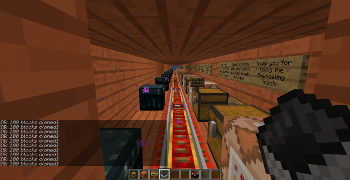 The Infinite Loop of Track Minecraft Map